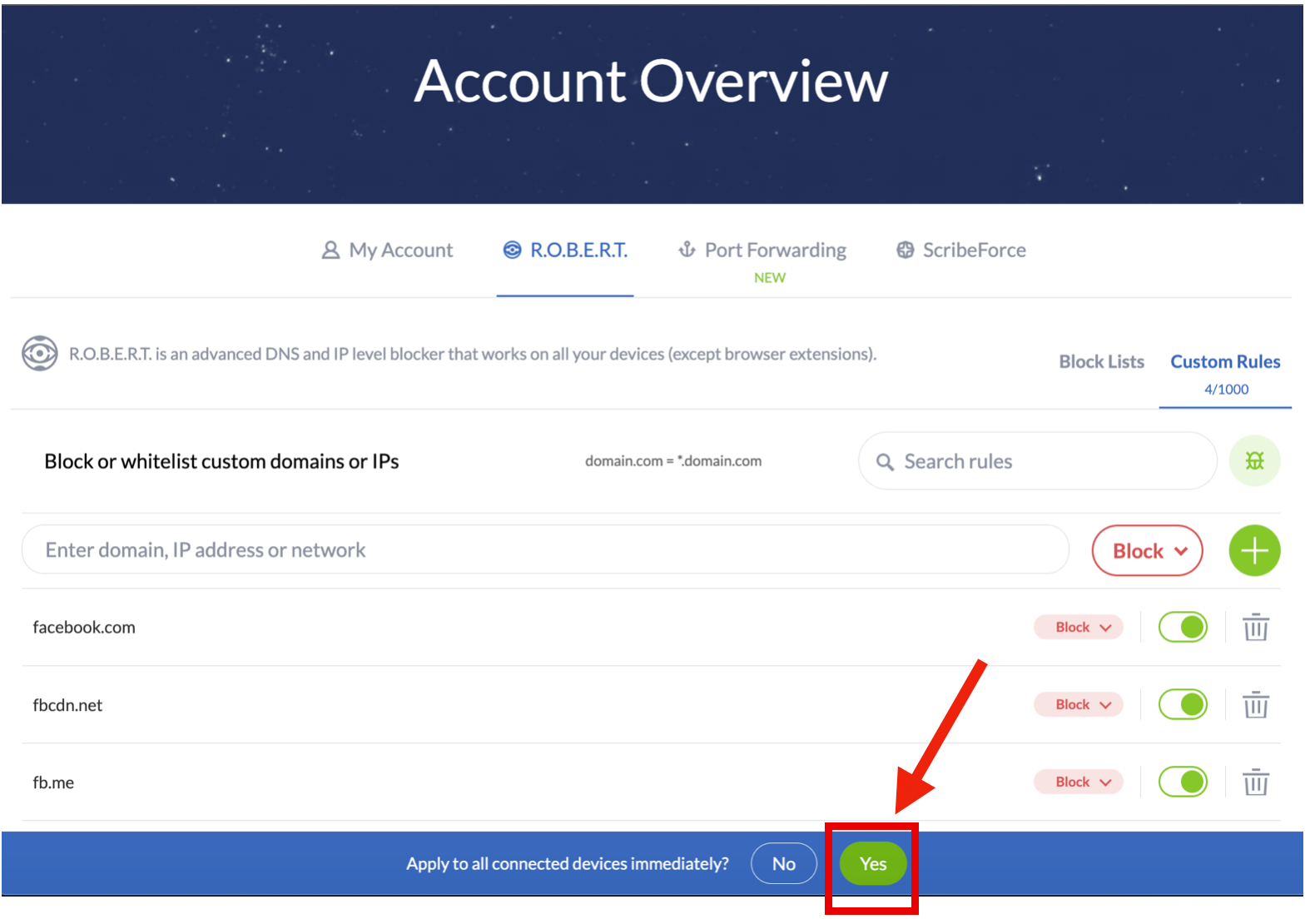 Custom Rule Robert 2