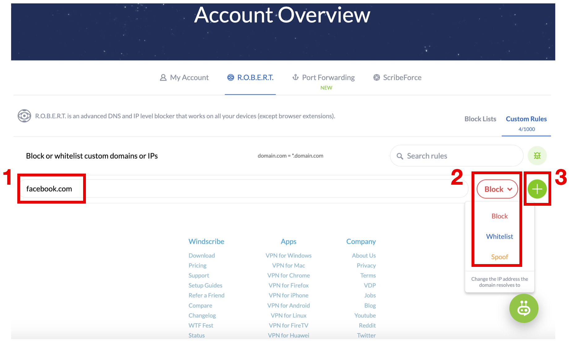 Custom Rule Robert 1