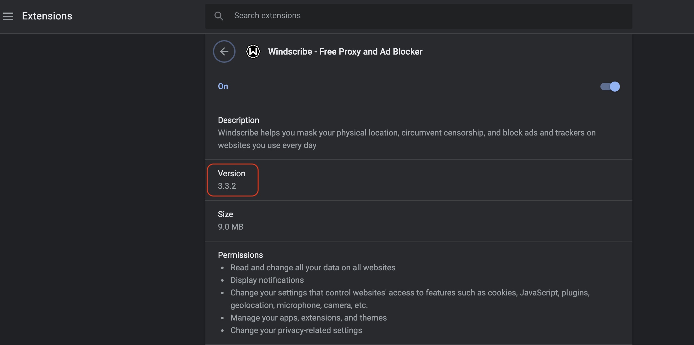 Version Extension
